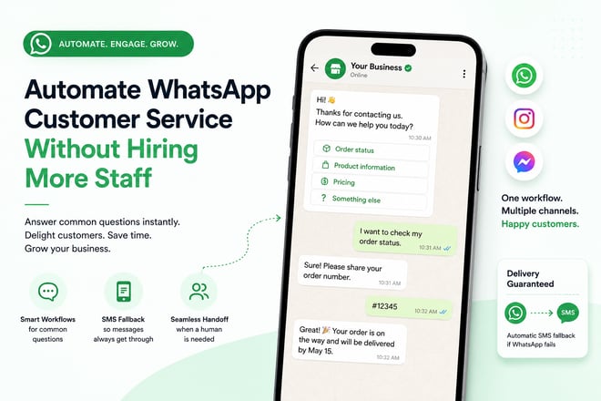 automate whatsapp conversations telerivet