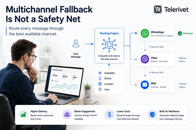 multichannel fallback telerivet