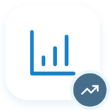 Rising bar chart