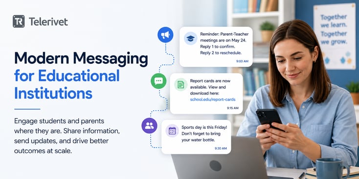 telerivet for educational messaging sms whatsapp