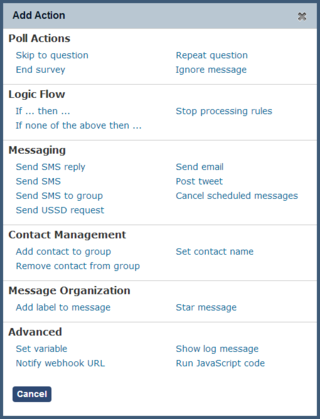 Poll-actions